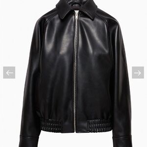 Wilfred Black Leather Falcon Jacket